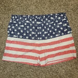 Columbia PFG Mens Omnishade American Flag Fish Graphic Swim Trunks XXL